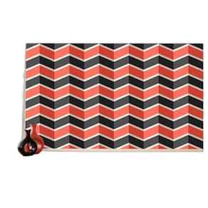 Papel De Parede 3D Sala Chevron Zig Zag Listras 3,5M Zig29