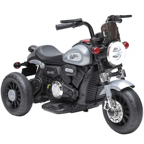 Mini Moto Eletrica Infantil Zippy Toys Harley Tracker 6V Cinza