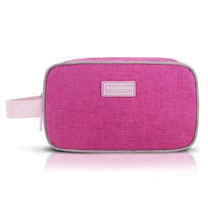 Necessaire C/ Alça Lateral Vibe Pink - Cinza