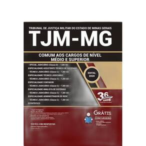 Apostila Tjm Mg - Comum Aos Cargos De Nível Médio E Superior
