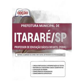 Apostila Itararé Sp - Professor Educação Infantil Pebin