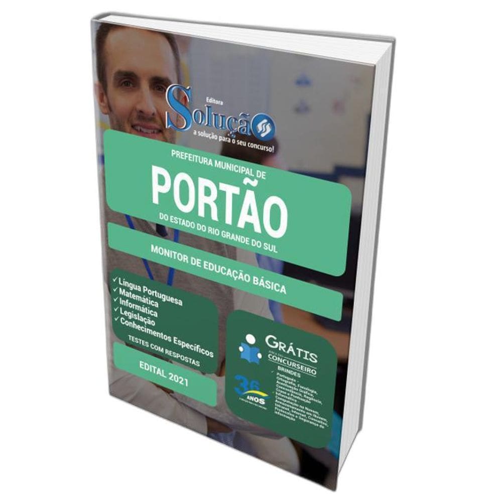 Apostila Prefeitura Portão Rs - Monitor De Educação Básica