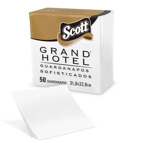 Guardanapo Grand Hotel Folha Dupla 31,8x32,8 50 Folhas Scott