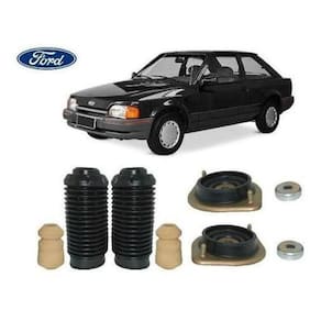 Par Kit Coxim Rolamento Batente Coifa Dianteiro Ford Escort 1993 1994 1995 1996