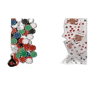 Papel De Parede 3D Salão De Jogos Cartas Poker 3,5M Jcs73