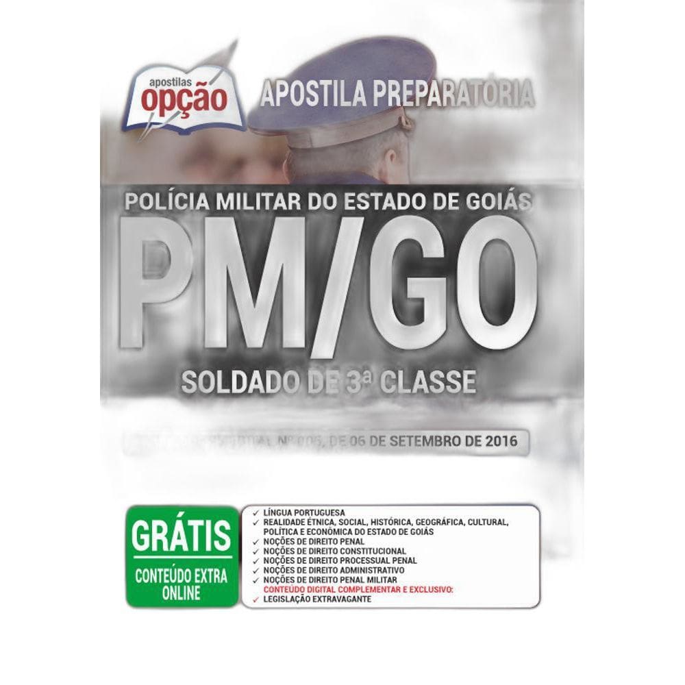 Apostila Pm Go 2021 - Soldado De 3ª Classe