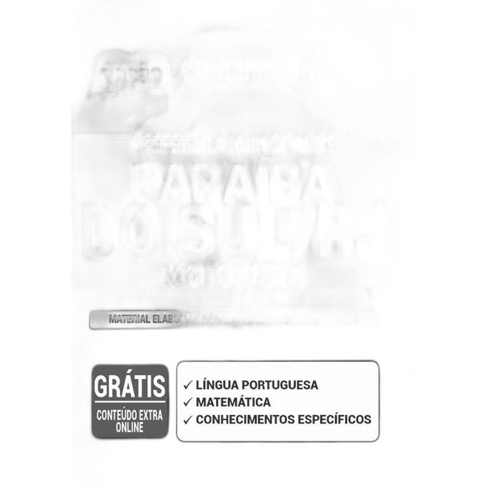 Apostila Prefeitura Paraíba Do Sul Rj - Motorista