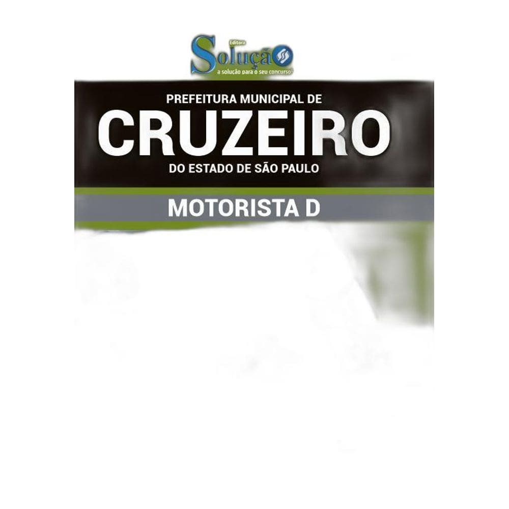 Apostila Cruzeiro Sp - Motorista D