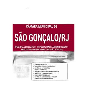 Apostila Câmara São Gonçalo Rj - Analista: Administração