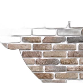 Papel De Parede Tijolinho Alvenaria Manchado 0,57 X 3M