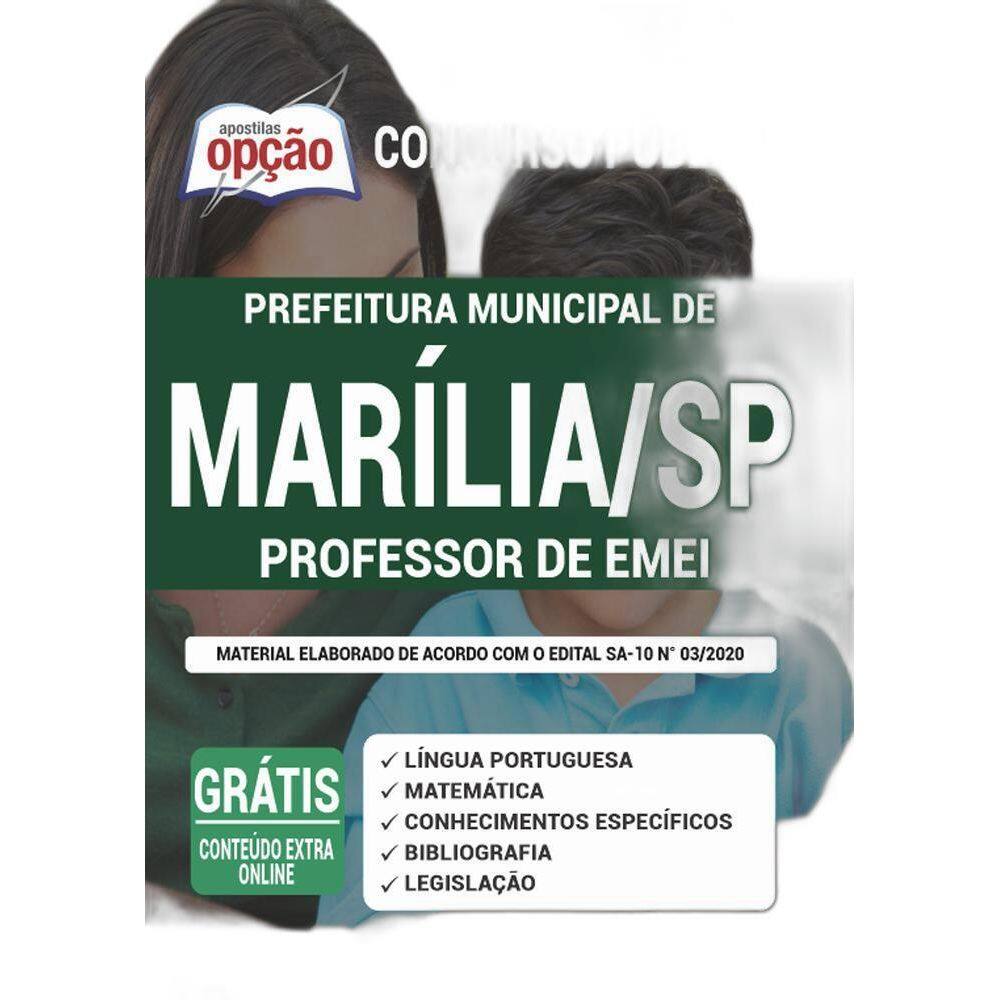 Apostila Prefeitura Marília Sp - Professor De Emei