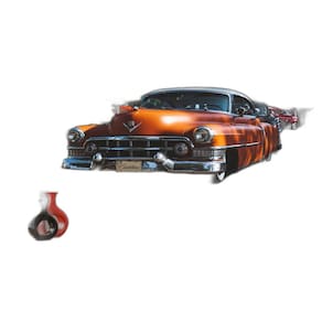 Papel De Parede 3D Carro Antigo Clássico Vintage 3,5M Cxr24