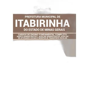 Apostila Concurso Itabirinha Mg - Agente Administrativo 1