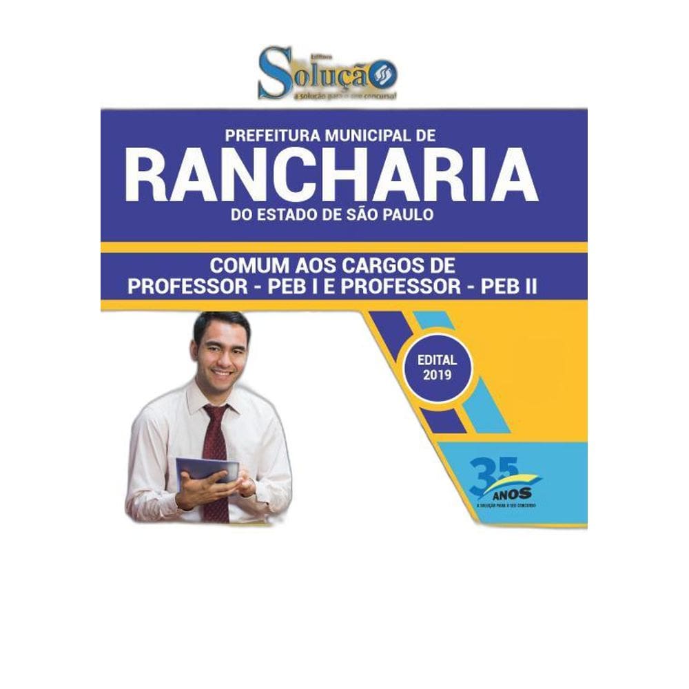 Apostila Rancharia SP 2019 Comum PEB I e PEB 2