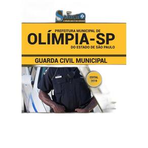 Apostila Prefeitura de OlímpiaSP 2019 Guarda Civil