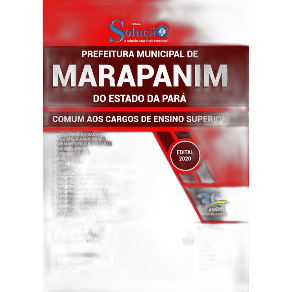 Apostila Prefeitura Marapanim Pa - Cargos Nível Superior