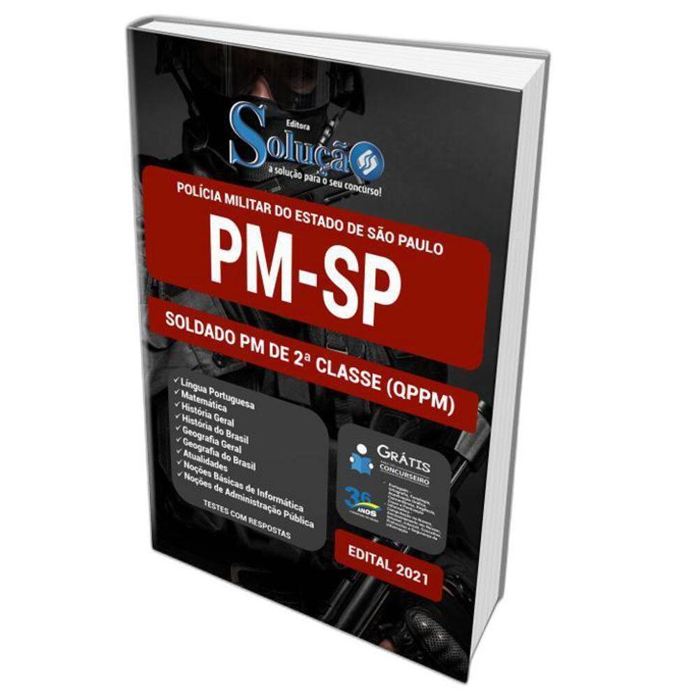 Apostila Pm Sp - Soldado Pm De 2 Classe  Qppm