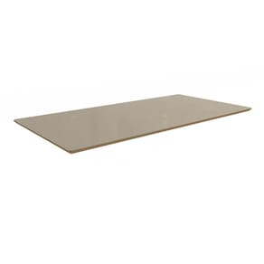 Tampo Mesa Sala de Jantar Madeirado c/Vidro TA59 Retangular 100X200cm Nogueira c/ Vidro Bronze - Kappesberg