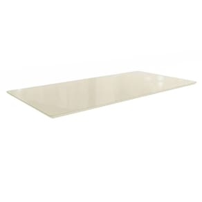Tampo Mesa Sala de Jantar Madeirado c/Vidro TA59 Retangular 100X200cm Off White c/ Vidro Off White - Kappesberg