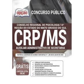 Apostila Crp 14ª Região - Auxiliar Administrativo Secretaria