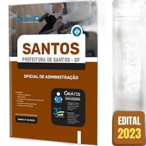 Apostila Prefeitura Santos Sp - Oficial De Administração