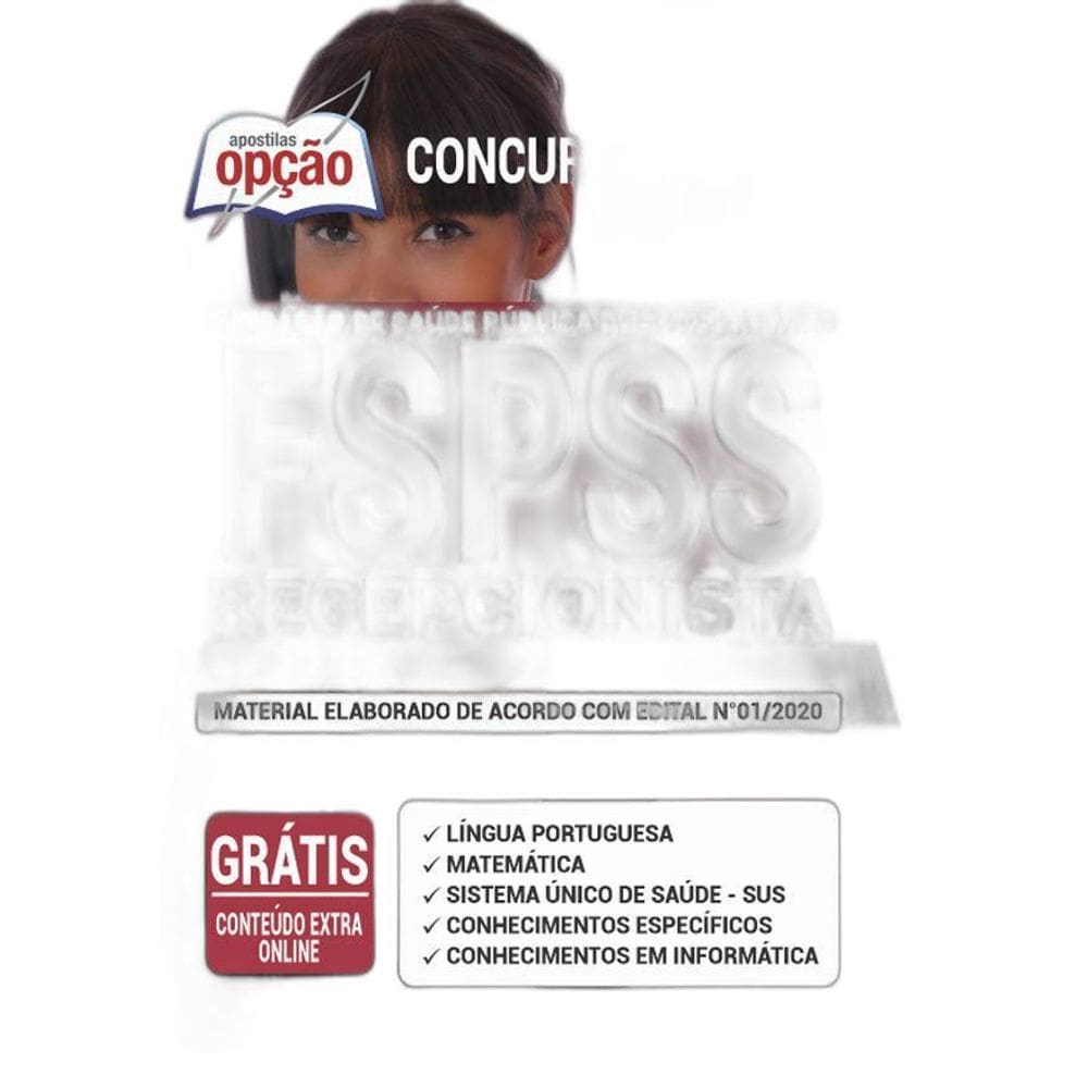 Apostila Concurso Fspss Sp - Recepcionista