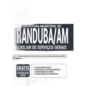 Apostila Concurso Iranduba Am - Auxiliar De Serviços Gerais
