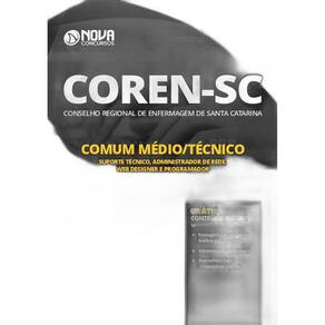 Apostila Coren Sc - Cargos De Nível Médio E Técnico