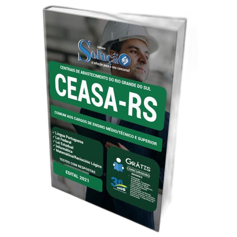 Apostila Ceasa Rs - Cargos De Ensino Médio Técnico Superior