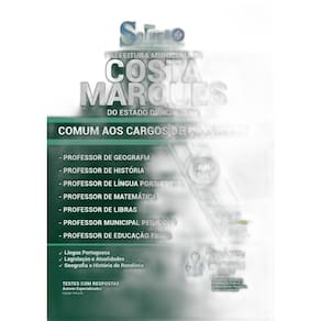 Apostila Costa Marques Ro - Professor Municipal Pedagogo