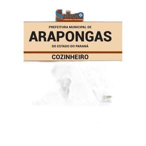 Apostila Arapongas Pr - Cozinheiro Prefeitura