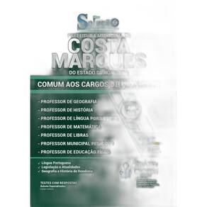 Apostila Costa Marques Ro - Professor Municipal Pedagogo