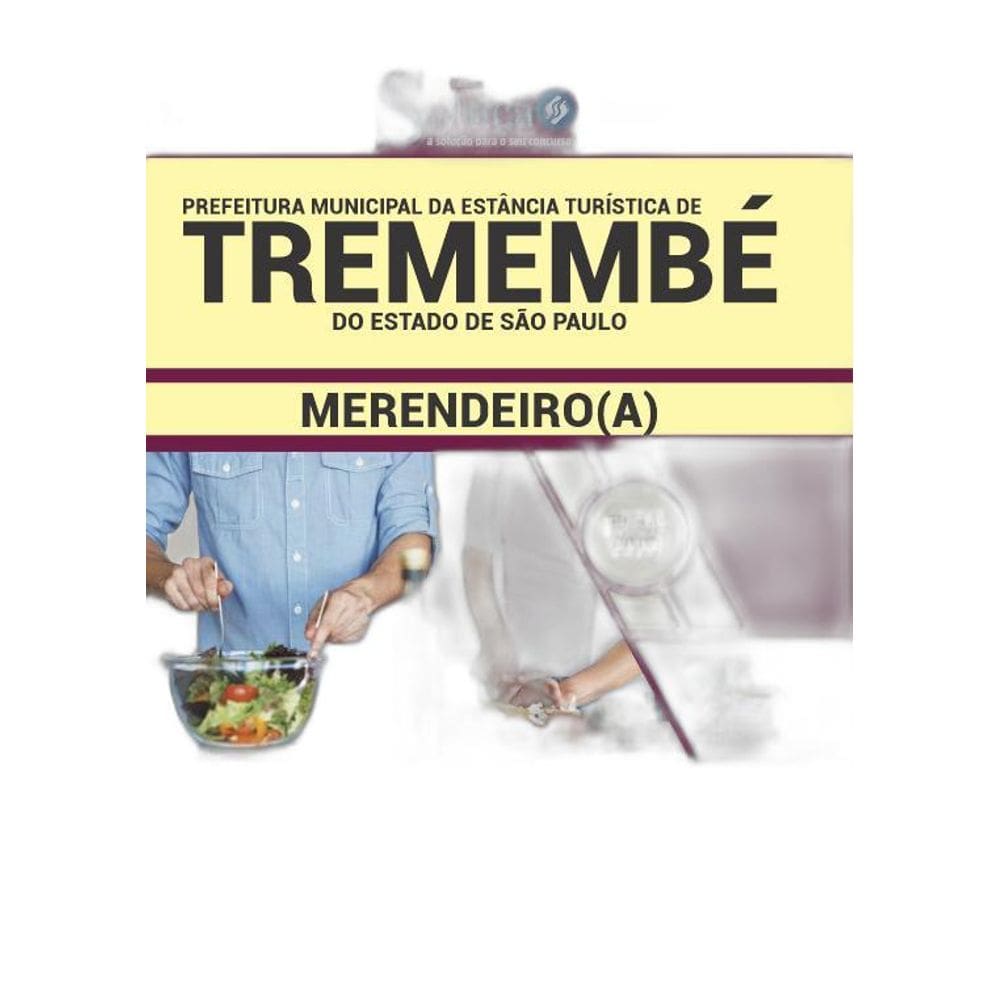 Apostila Prefeitura Tremembé SP 2019 Merendeiro a