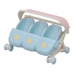 Acessório - Sylvanian Families - Carrinho Trigêmeos - Epoch Magia