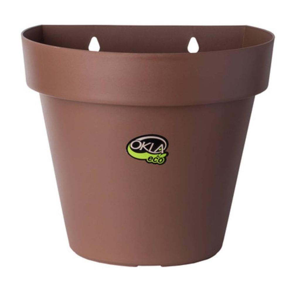 Vaso de Parede Bari ECO (20X16X17) Cor Tabaco OKLA