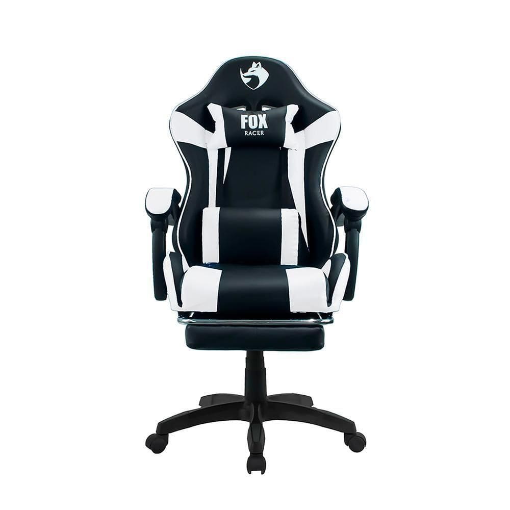 Cadeira Gamer Fox Racer Zerda Com Apoio De Pés Branca W20