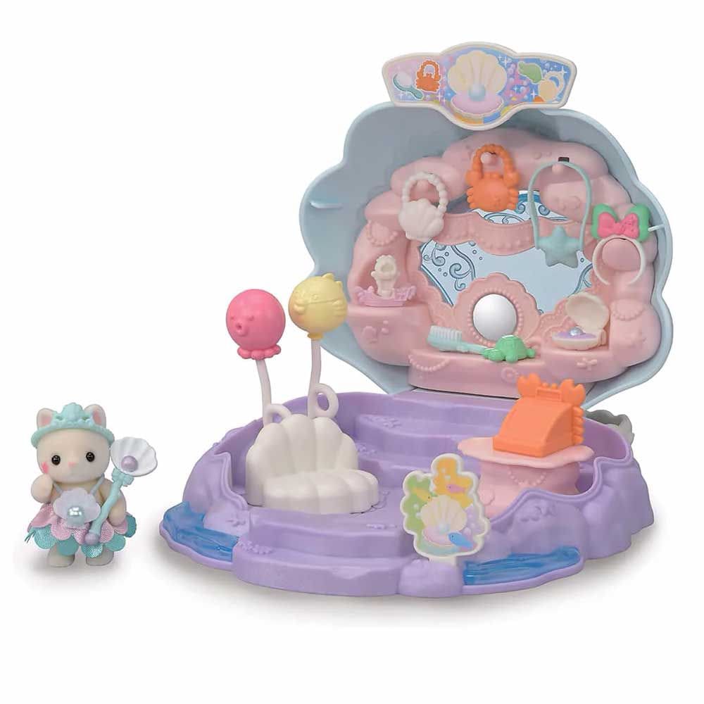 Figura e Cenário - Sylvanian Families - Loja da Bebê Sereia - Epoch Magia