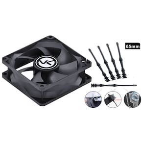 Fan Para Gabinete 80mm Preto - Cf80 - Com 4 Fixadores de 65 mm