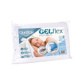 Travesseiro Viscoelástico Gelflex Nasa GN1101 c/ Capa Percal 200 Fios (50x70) - Duoflex