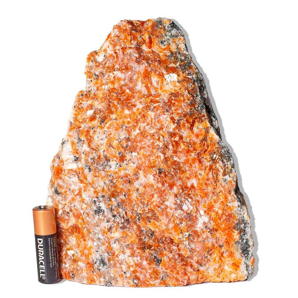 Calcita Laranja Pedra Pé Serrado Natural 2,13Kg 17cm Tipo B