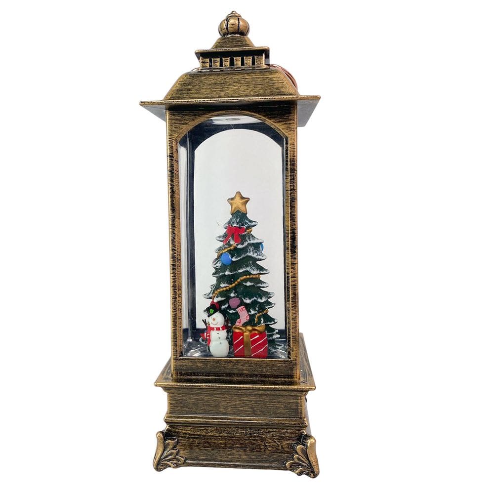 Luminaria Natal Natalina Globo de Neve Musical Lamparina Iluminaçao Arvore Boneco de Neve Decoraçao Festa Confraternizaçao Fim de Ano Festividades