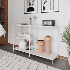 Aparador Industrial Artesania Branco 120cm Preto