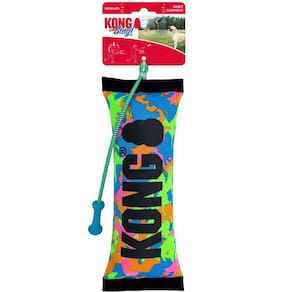 Brinquedo Kong Bunji High-viz Bumper Mordedor Com Apito Para Cachorro Médio - Azul