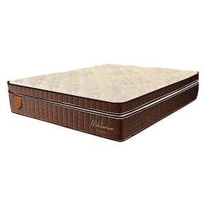 Colchão Viúva 128X188X36 Mediterrâneo Prorelax Molas Ensacadas Euro Pillow One Face - Marrom
