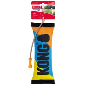 Brinquedo Kong Bunji High-viz Bumper Mordedor Com Apito Para Cachorro Médio - Laranja