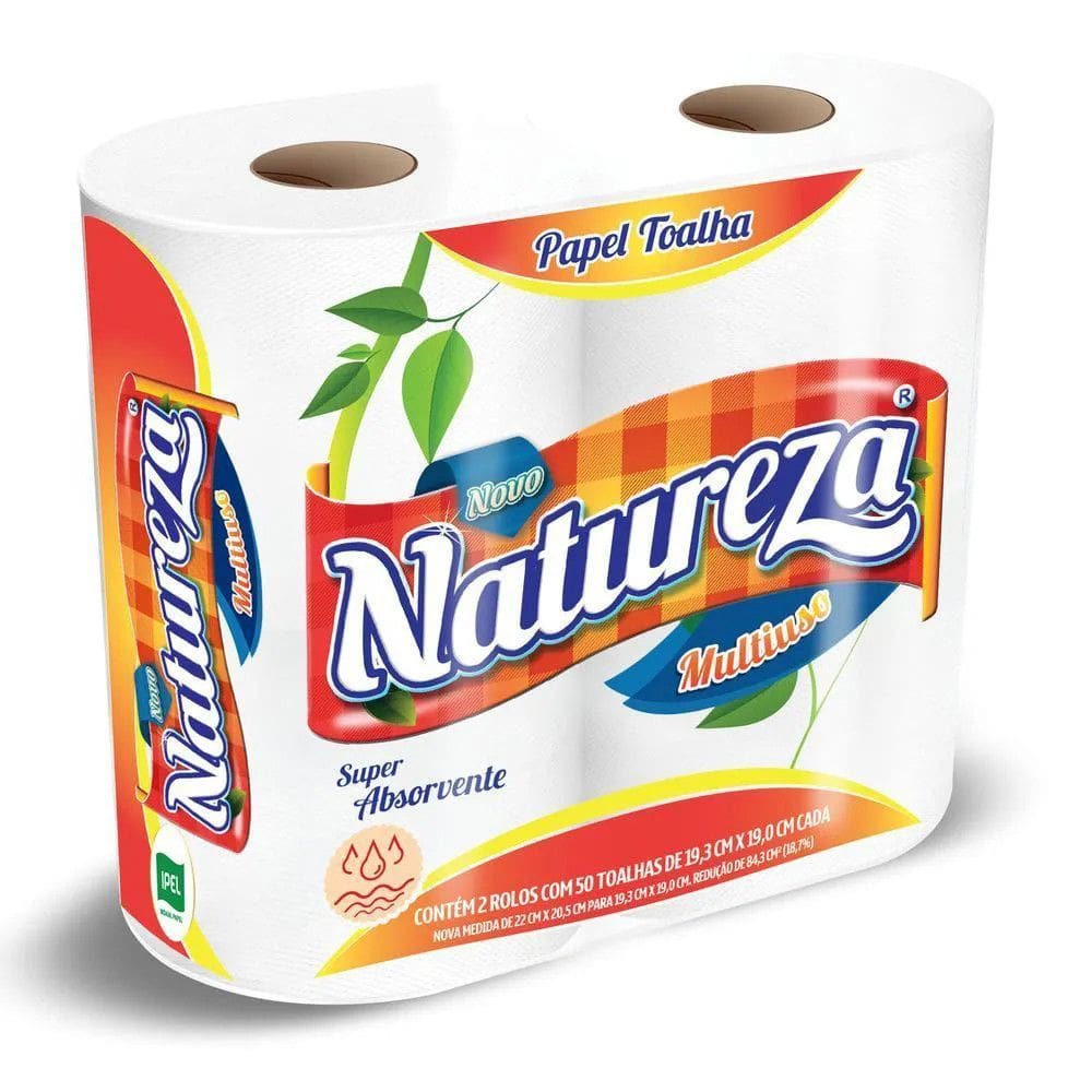 Toalha de Papel Cozinha Fardo c/32 (16X2) Natureza