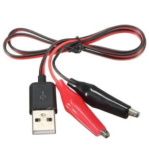 Cabo Usb Com Par De Garras Jacare