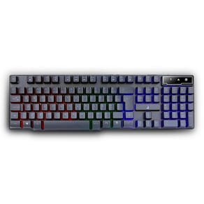 Teclado Gamer Rise Mode G1 Semi Mecânico RGB Rainbow Full USB Preto - RM-TG-01-FB