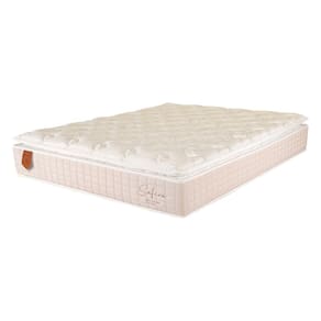 Colchão Queen Size 158X198X30 Safira Prorelax Molas Ensacadas Pillow Top Viscoelástico - Areia
