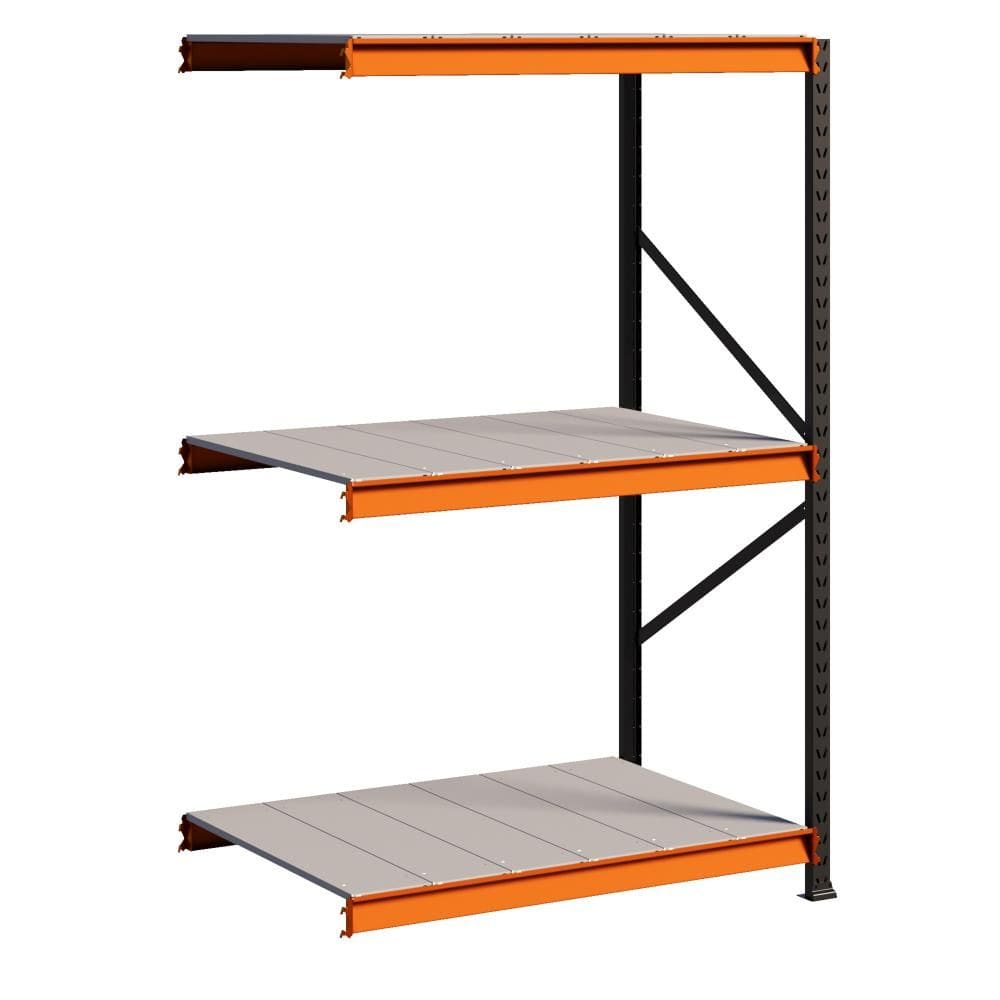 Porta Pallet 750kg 1 Continuação 200x120x60 3 Níveis Com Bandeja de Aço MPP250 Amapá